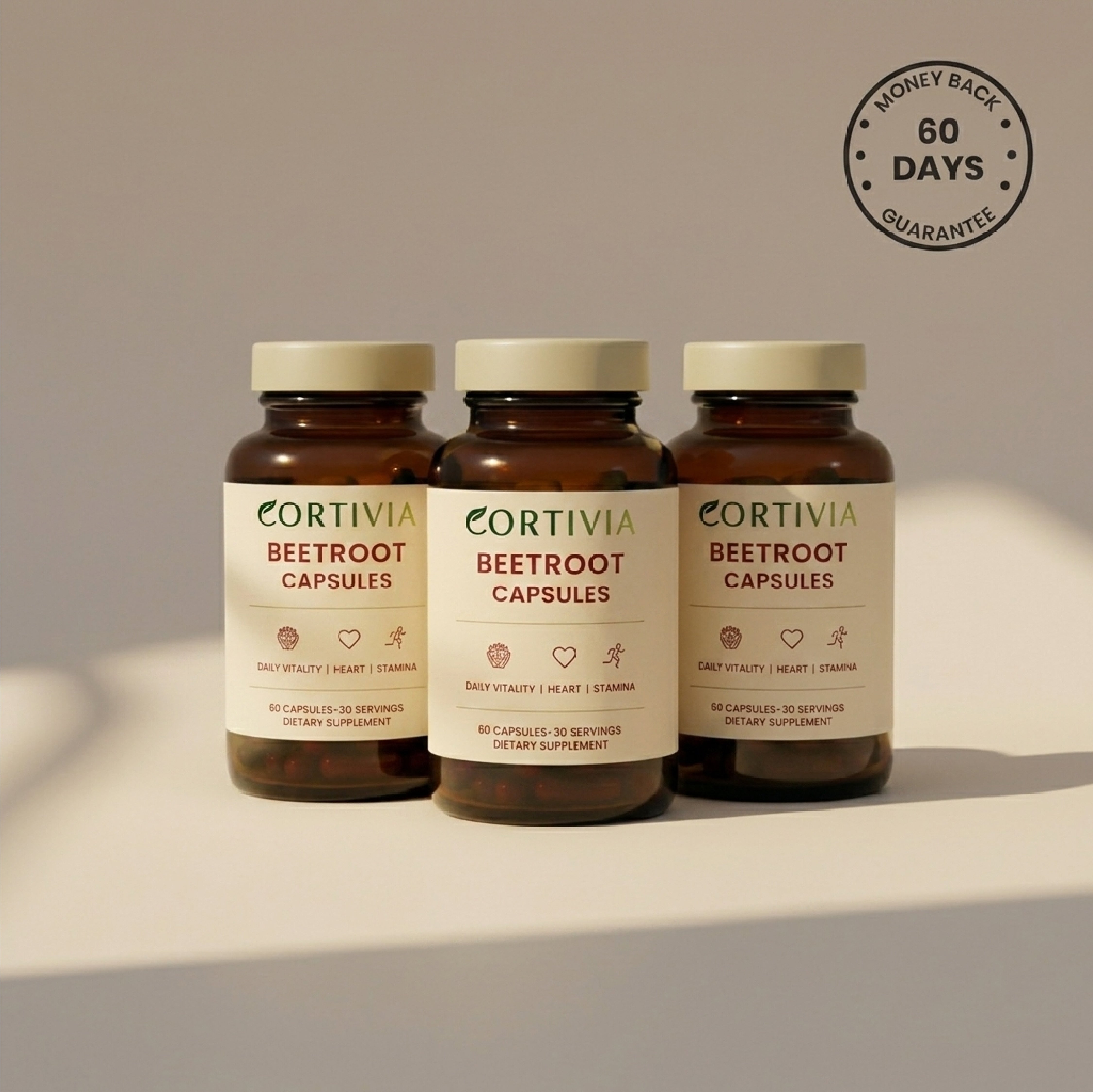 Cortivia Organic Beetroot Capsules