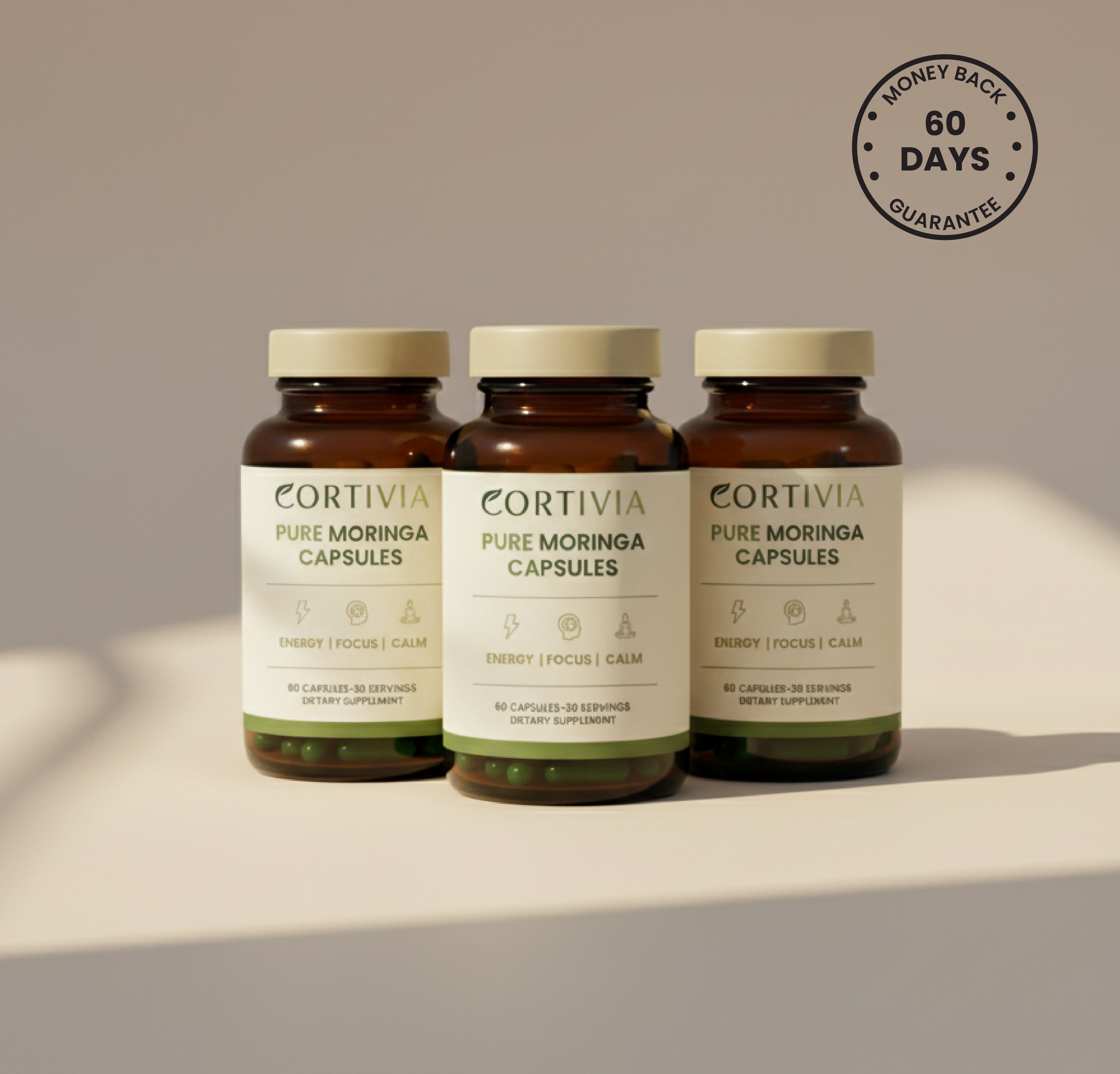 CORTIVIA PURE MORINGA CAPSULES