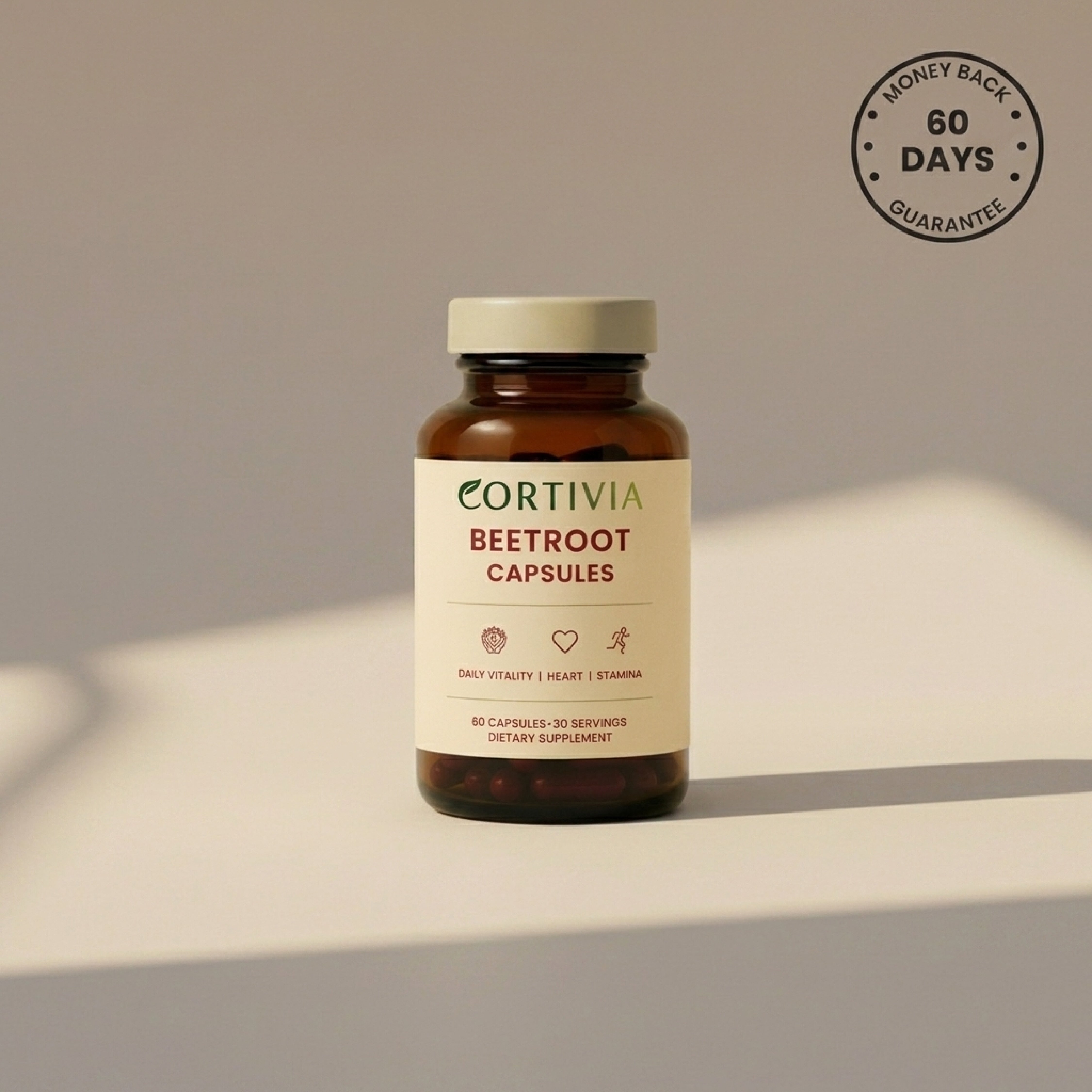 Cortivia Organic Beetroot Capsules